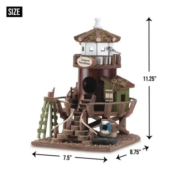 11.25" Island Paradise Birdhouse {11}