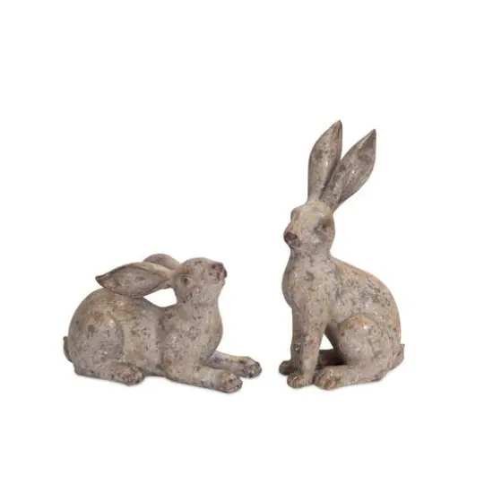 Sitting Rabbit Figurine Set {1}