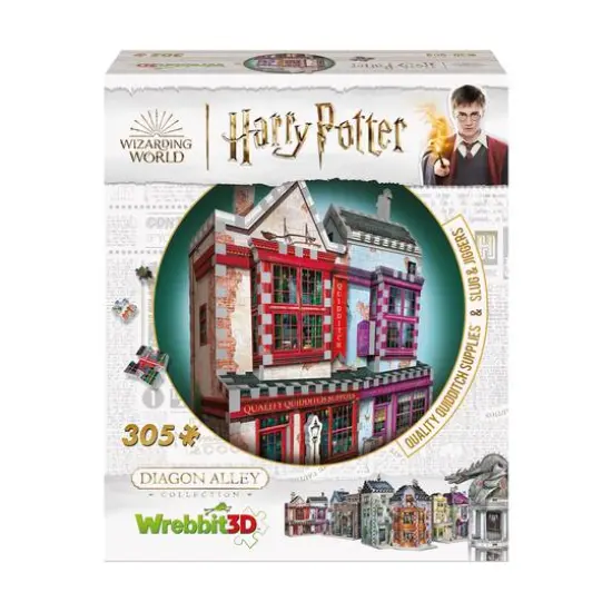 Harry Potter Diagon Alley Collection - Ollivander's Shop, Quidditch Supplies, Madam Malkin's, Weasleys' Wizard Wheezes: 1175 Pcs {9}