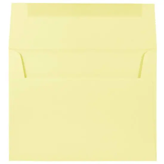 JAM Paper 7.5" x 7.5" Square Premium Invitation Envelopes, 25ct. Light Yellow {4}