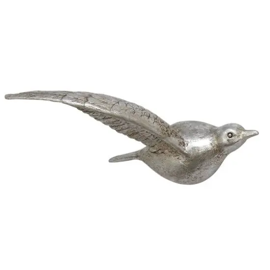 Silver Polystone Farmhouse Birds Wall Decor Set {5}