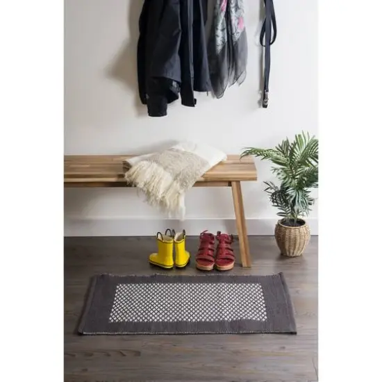 DII&reg; Mineral Bordered with Small Diamonds Rug, 2ft. x 3ft. {3}