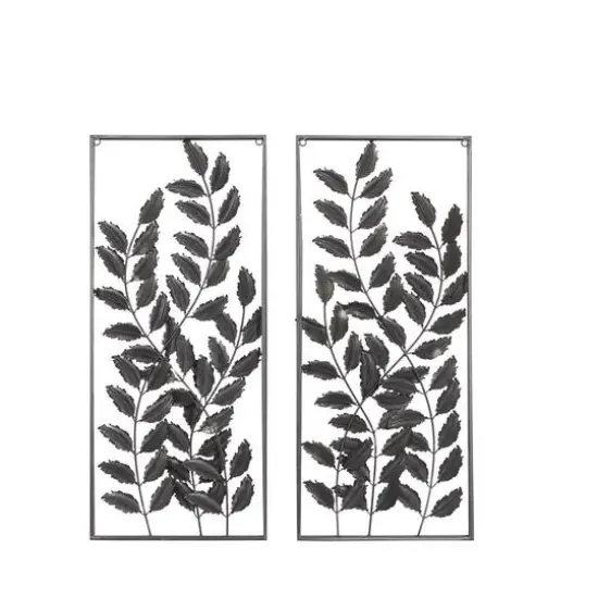 Black Metal Traditional Floral Wall Decor Set {8}