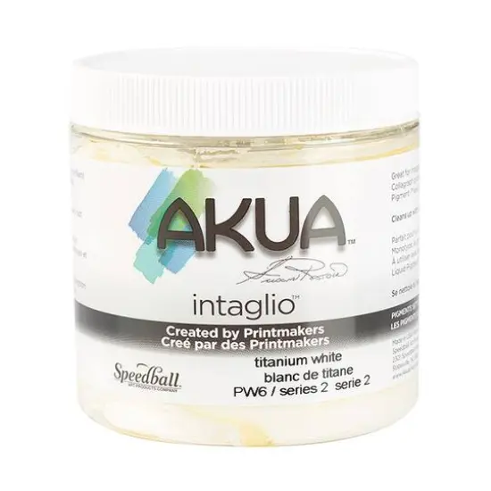 Akua&reg; Intaglio&reg; Ink, 8oz. Titanium White {1}