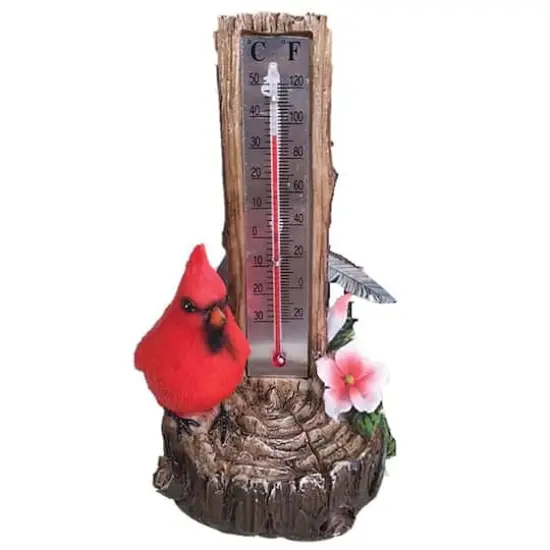 Santa's Workshop 6.5" Cardinal Thermometer {1}