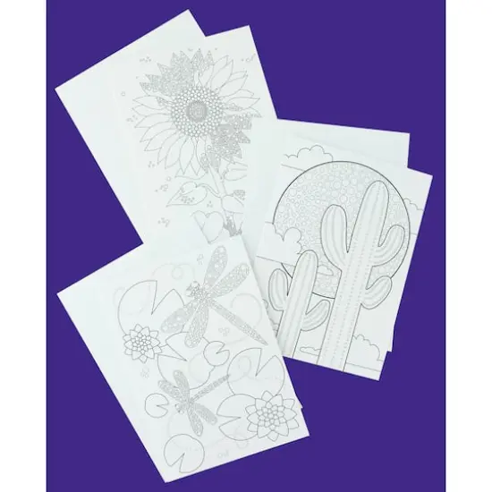 Leisure Arts&reg; Dot Art Markers Botanical Card and Envelope Set {4}