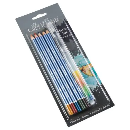 Cretacolor Turtle Marino Lightfast 6 Piece Watercolor Pencil Set {4}