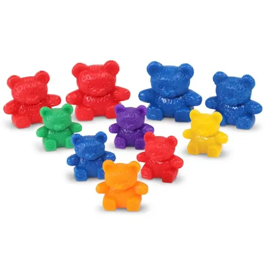 Learning Resources Three Bear Family Rainbow Counters, 96ct. {1}