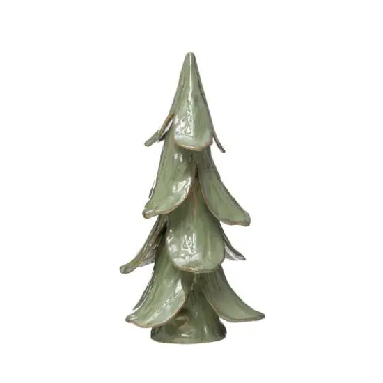 Hello Honey&reg; 15.5" Mint Reactive Glaze Finish Handmade Stoneware Tree {1}