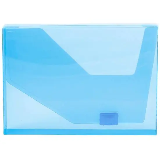JAM Paper Blue Plastic Box Portfolio {1}