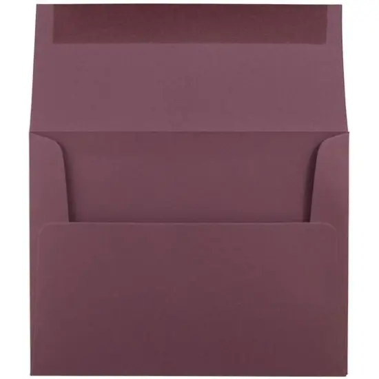 JAM Paper 4.375" x 5.75" Premium Invitation Envelopes, 50ct. Burgundy {4}