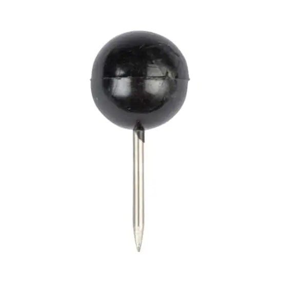JAM Paper Colorful Round Push Pins, 100ct. Black {4}