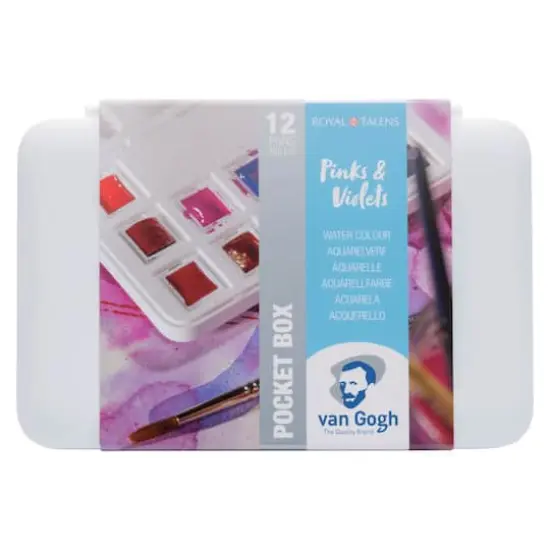 Van Gogh Pinks & Violets Watercolor Pocket Box Set {1}