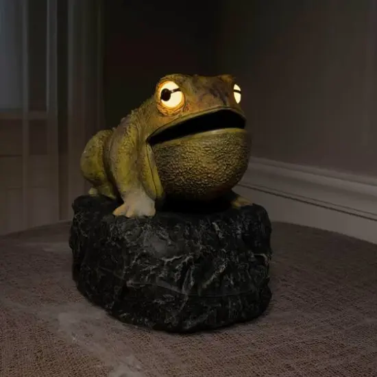11.25" LED Animated Croaking Toad by Ashland&reg; {3}