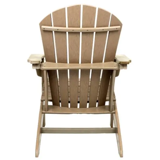 Brown Traditional Adirondack Chair {3}