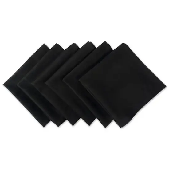 DII&reg; Oversized Napkin, 6ct. Black {1}