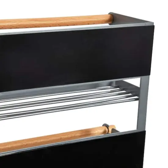 Household Essentials 26" Metal Magnetic Organizer Rack Gray {5}