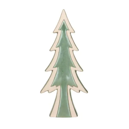 Hello Honey&reg; 13" Tall Green Decorative Unglazed Stoneware Tree D&eacute;cor with Reactive Glaze {1}