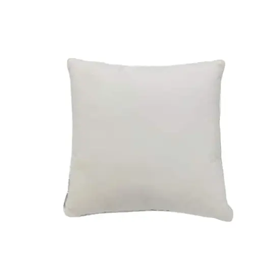 16" White & Silver Glitter Snowflake Throw Pillow by Ashland&reg; {3}