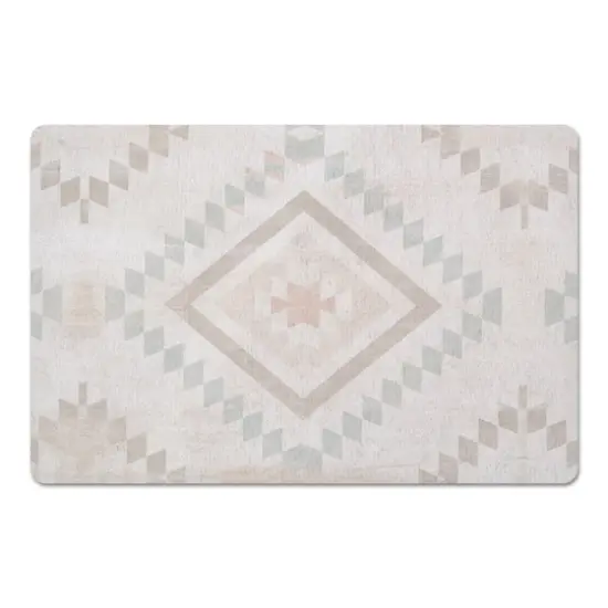 Muted Tribal Pattern Floor Mat {1}