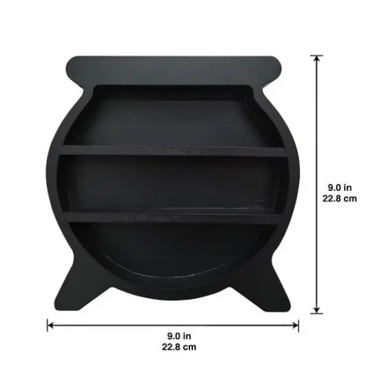 9" Black Cauldron Wall Shelf by Ashland&reg; {4}