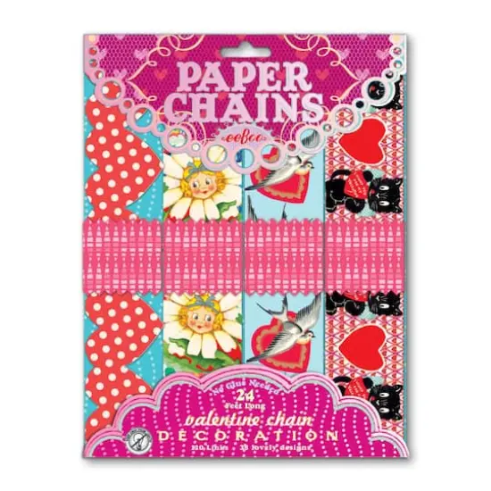eeBoo Valentine Paper Chain Kit {3}