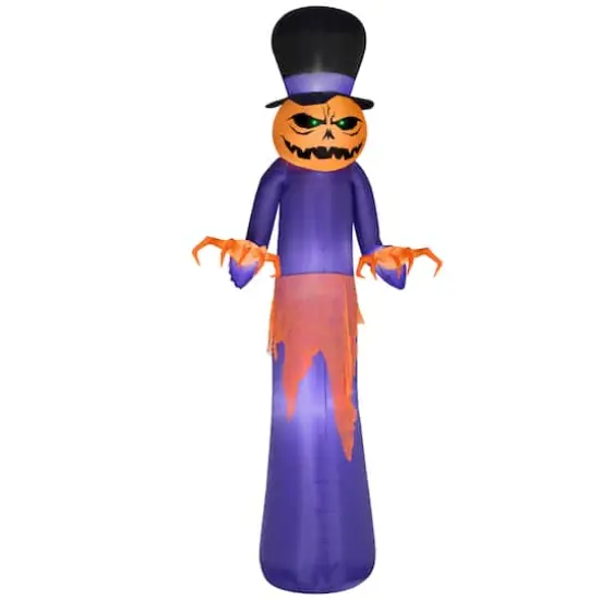 12ft. Airblown&reg; Inflatable Pumpkin Reaper with Top Hat {1}