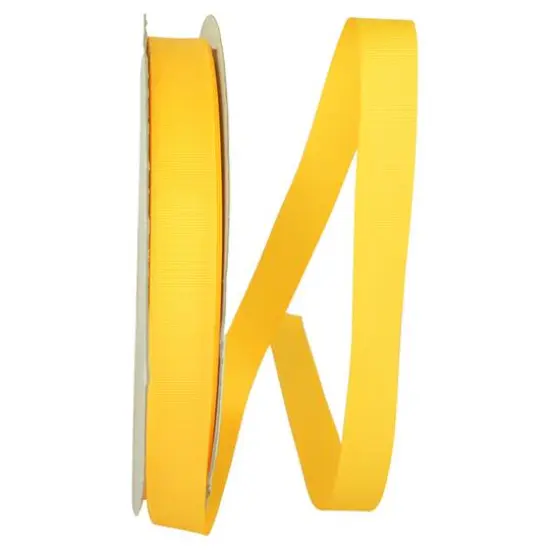 JAM Paper 7/8" x 100yd. Grosgrain Ribbon Yellow Gold {1}