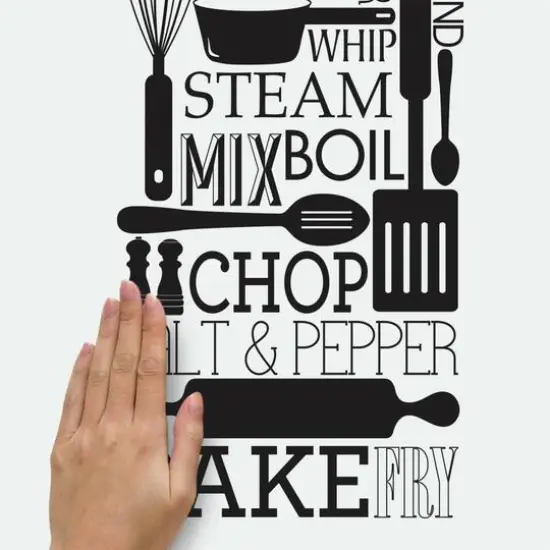 RoomMates Cooking Conversions Peel & Stick Wall Decals {7}