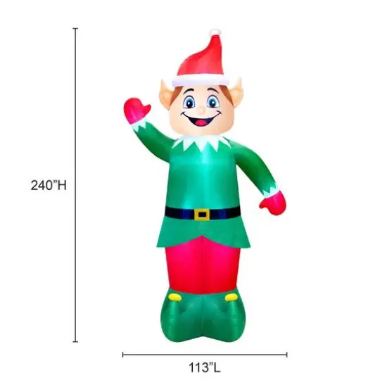 20ft. Airflowz Inflatable Colossal Elf {13}