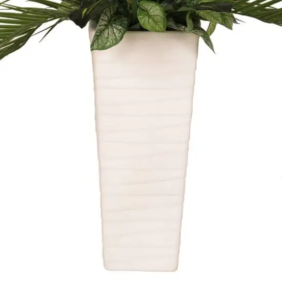 6ft. Artificial Lemon Tree in White Decorative Pot {9}