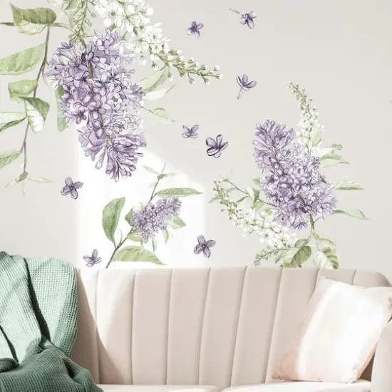 RoomMates Lilac Peel & Stick Giant Wall Decals {4}