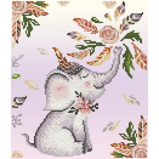 Diamond Dotz&reg; Intermediate Flower Shower Diamond Painting Kit {1}