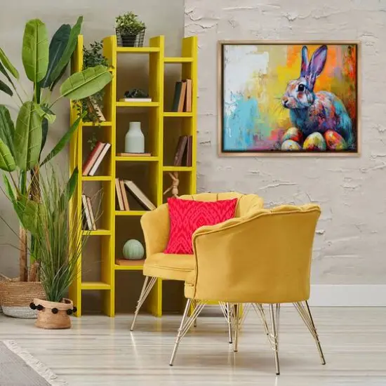 Stupell Industries Easter Joy Abstract Floater Framed Art Brown {3}