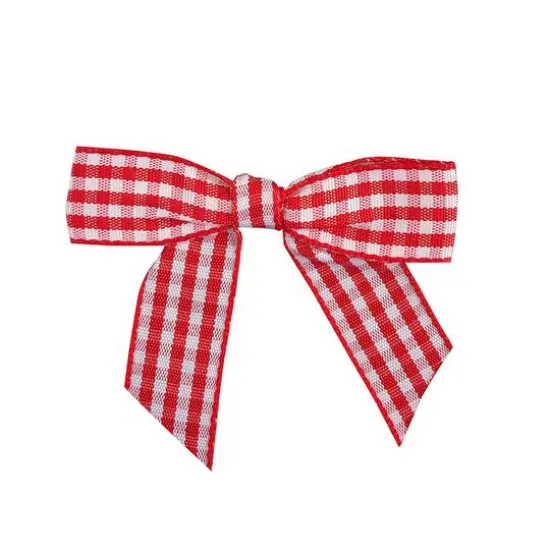 JAM Paper 7/8" Gingham Check Twist Tie Bows, 100ct. {2}