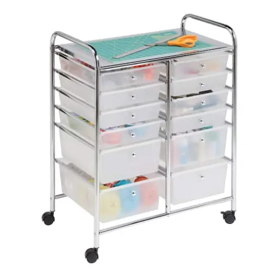 Honey Can Do Rolling Storage Cart with 12 Drawers {6}
