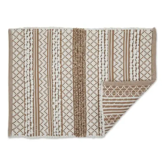 DII&reg; Stone & White Hand-Loomed Paper Chindi Rug, 2ft. x 3ft. {3}