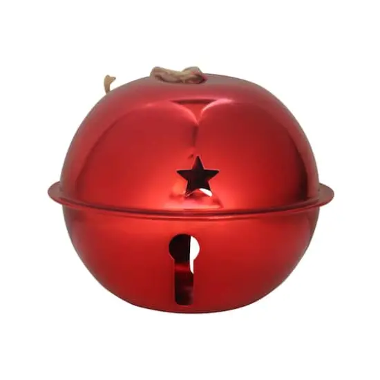 Haute Decor 4ct. 4.7" Nesting Jingle Bell Ornaments Red {6}