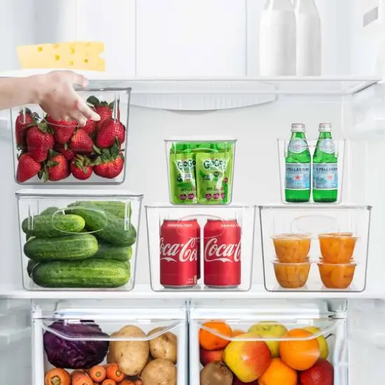 Sorbus Small, Medium & Large Clear 6 Bin Set {6}