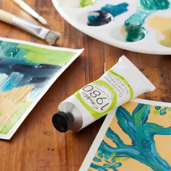 Gamblin 1980 Oil Color, 37mL Cadmium Green {3}