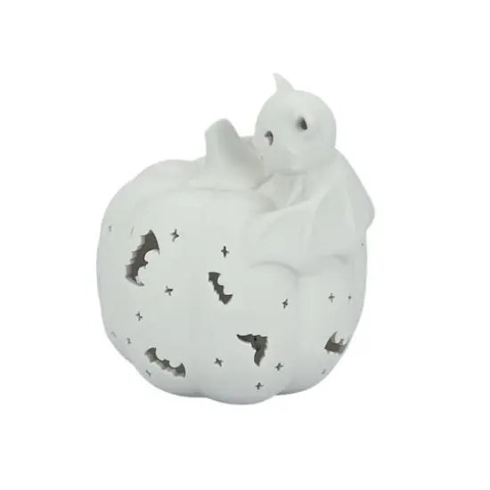 6.75" DIY Ceramic LED Pumpkin & Bat D&eacute;cor by Make Market&reg; {7}
