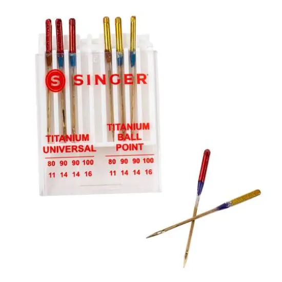 SINGER&reg; Universal Regular & Ball Point Titanium Needles, 48ct. {4}