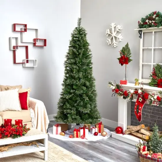 7.5ft. Pre-Lit Cashmere Fir Artificial Christmas Tree, Clear Lights {7}