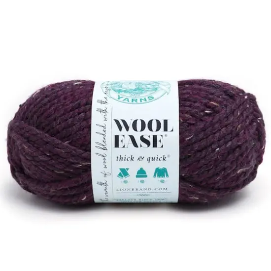 Lion Brand&reg; Wool-Ease&reg; Thick & Quick&reg; Solid Yarn Raisin {1}