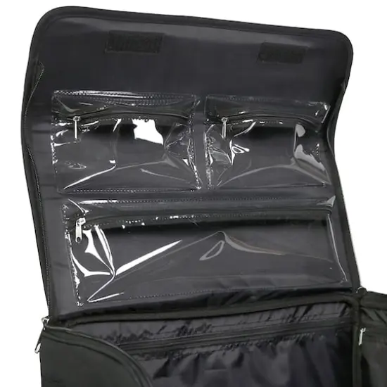 Everything Mary Black & White Floral Rolling Sewing Machine Tote {5}