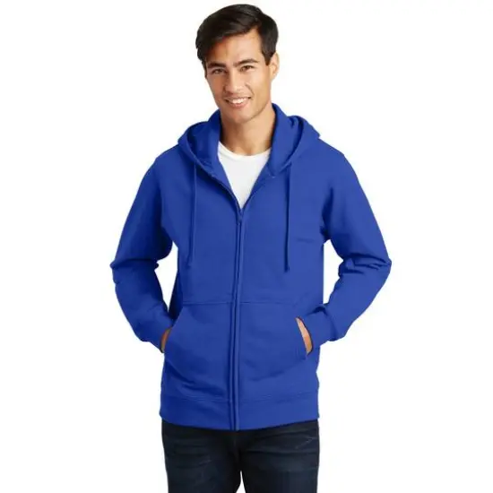 Port & Company&reg; Fan Favorite Fleece Full-Zip Hooded Sweatshirt True Royal {4}