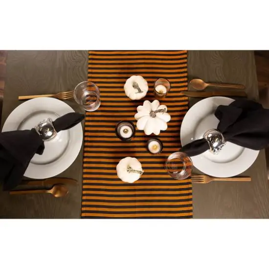 DII&reg; 108" Witchy Stripe Table Runner {6}