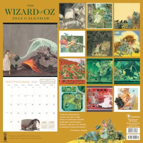 TF Publishing 2024 Wizard of Oz Wall Calendar {3}