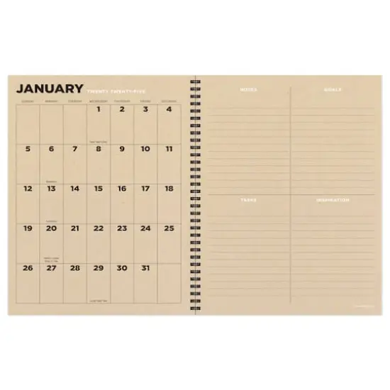 TF Publishing 2025 Large Geometric Weekly Monthly Spiral Planner {3}