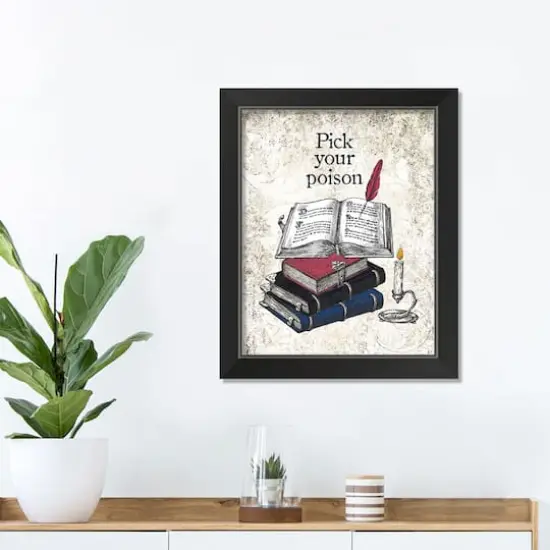 Pick Poison 1 11" x 14" Black Framed Print Under Plexiglass {4}